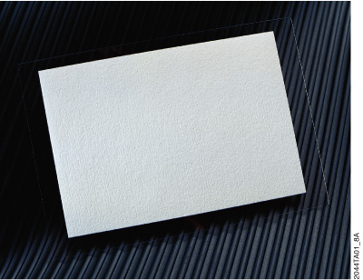 SAM2® Biotin Capture Membrane shown as a 7.6 × 10.9cm sheet (top) and in a 96-square format (bottom).